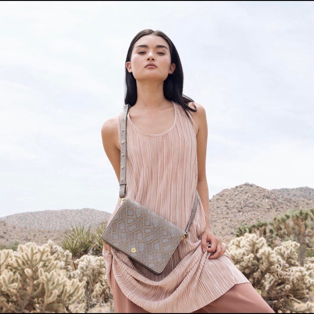 Dagne Dover Andra Crossbody in Desert Python